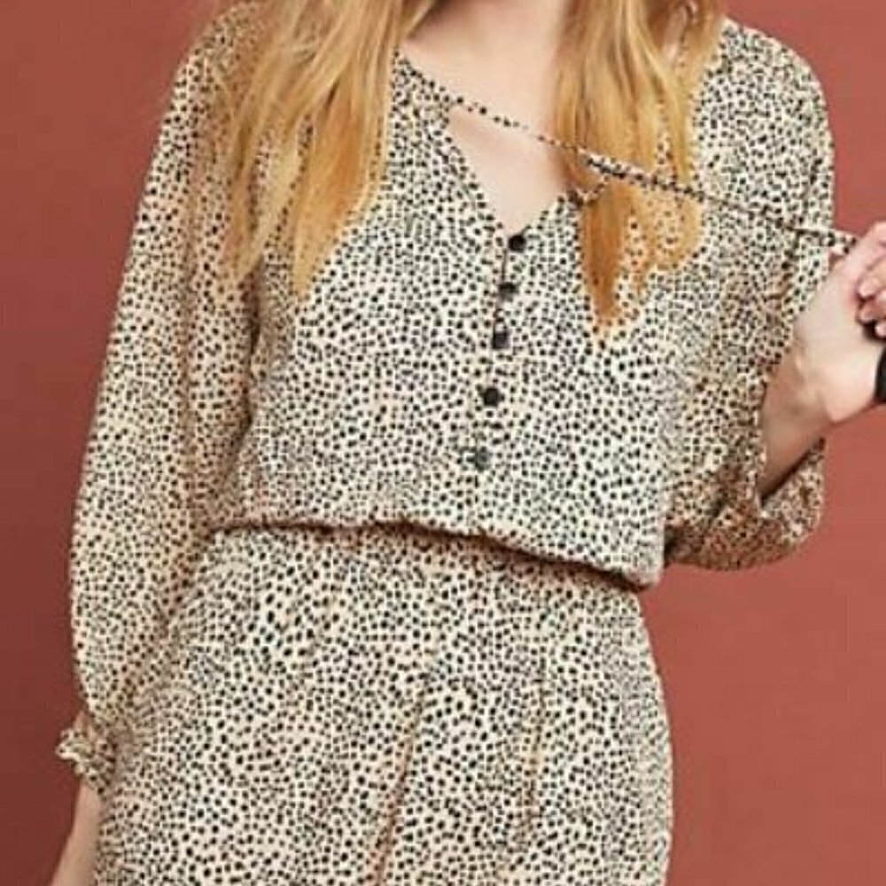 Anthropologie BeachGold Chelsea Romper Medium